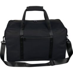 Torba sportowa, podróżna z nadrukiem Twojego logo, materiał: pu, poliester, kolor: czarny