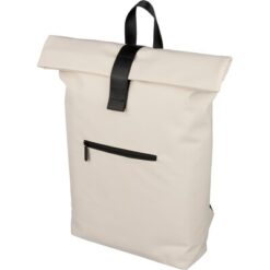 Zwijany plecak z nadrukiem Twojego logo, materiał: pu, poliester, kolor: beżowy