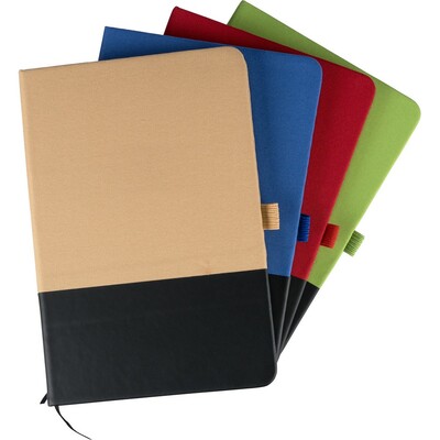 Notatnik ok. A5 z nadrukiem Twojego logo, materiał: pu, poliester, rpet, kolor: limonkowy Notatnik ok. A5 z nadrukiem Twojego logo, materiał: pu, poliester, rpet, kolor: limonkowy