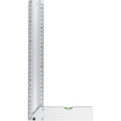 Kątownik 30 cm z nadrukiem Twojego logo, materiał: aluminium, kolor: srebrny