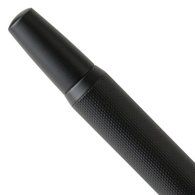 Zestaw piśmienniczy, długopis i pióro kulkowe z nadrukiem Twojego logo, materiał: metal, mosiądz, kolor: czarny Zestaw piśmienniczy, długopis i pióro kulkowe z nadrukiem Twojego logo, materiał: metal, mosiądz, kolor: czarny