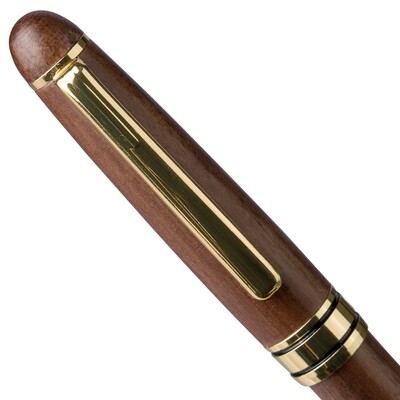 Długopis z nadrukiem Twojego logo, materiał: metal, drewno, mosiądz, kolor: brązowy Długopis z nadrukiem Twojego logo, materiał: metal, drewno, mosiądz, kolor: brązowy