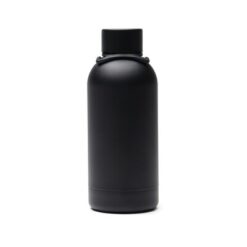 Butelka termiczna 400 ml VINGA Parks z nadrukiem Twojego logo, materiał: poliester, stal nierdzewna, stal, kolor: black