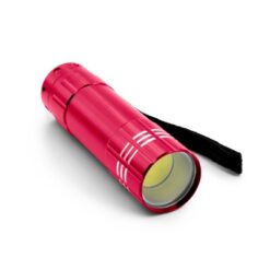 Latarka COB | Lule z nadrukiem Twojego logo, materiał: aluminium, kolor: czerwony