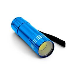 Latarka COB | Lule z nadrukiem Twojego logo, materiał: aluminium, kolor: niebieski