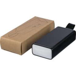 Głośnik bezprzewodowy 5W z nadrukiem Twojego logo, materiał: metal, plastik, silikon, kolor: czarny