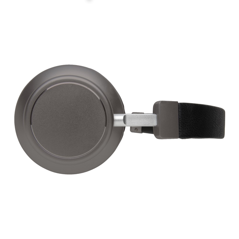 Słuchawki bezprzewodowe Swiss Peak V3 z nadrukiem Twojego logo, materiał: aluminium, pu, kolor: szary Słuchawki bezprzewodowe Swiss Peak V3 z nadrukiem Twojego logo, materiał: aluminium, pu, kolor: szary
