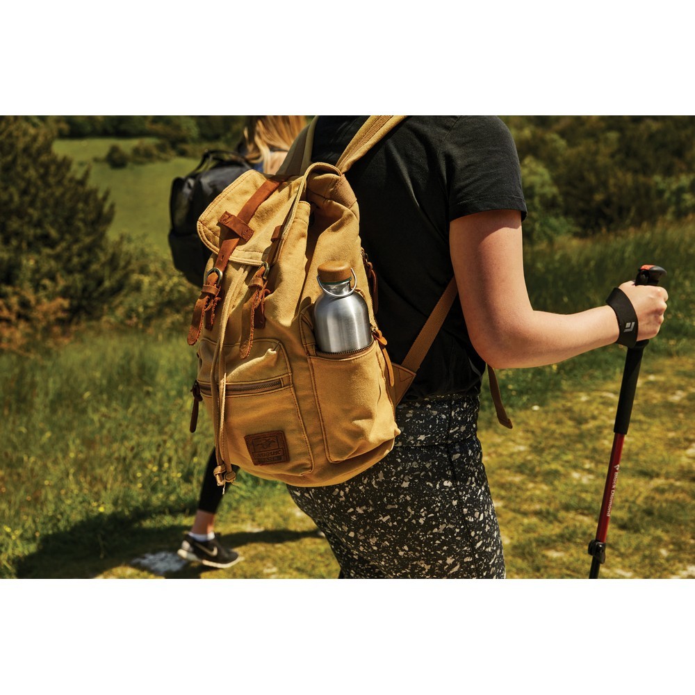 Butelka sportowa 600 ml Black+Blum z nadrukiem Twojego logo, materiał: pp, stal nierdzewna, stal, kolor: olive green Butelka sportowa 600 ml Black+Blum z nadrukiem Twojego logo, materiał: pp, stal nierdzewna, stal, kolor: olive green