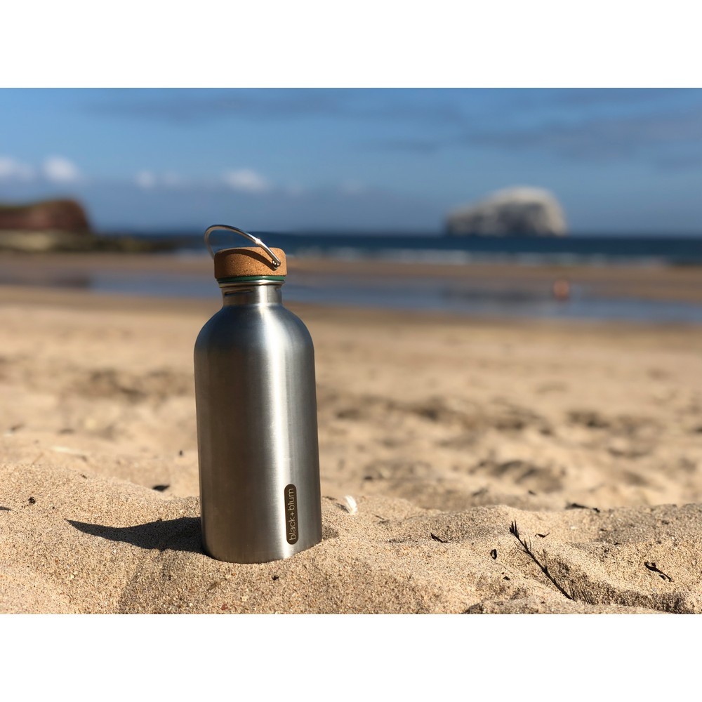 Butelka sportowa 600 ml Black+Blum z nadrukiem Twojego logo, materiał: pp, stal nierdzewna, stal, kolor: olive green Butelka sportowa 600 ml Black+Blum z nadrukiem Twojego logo, materiał: pp, stal nierdzewna, stal, kolor: olive green