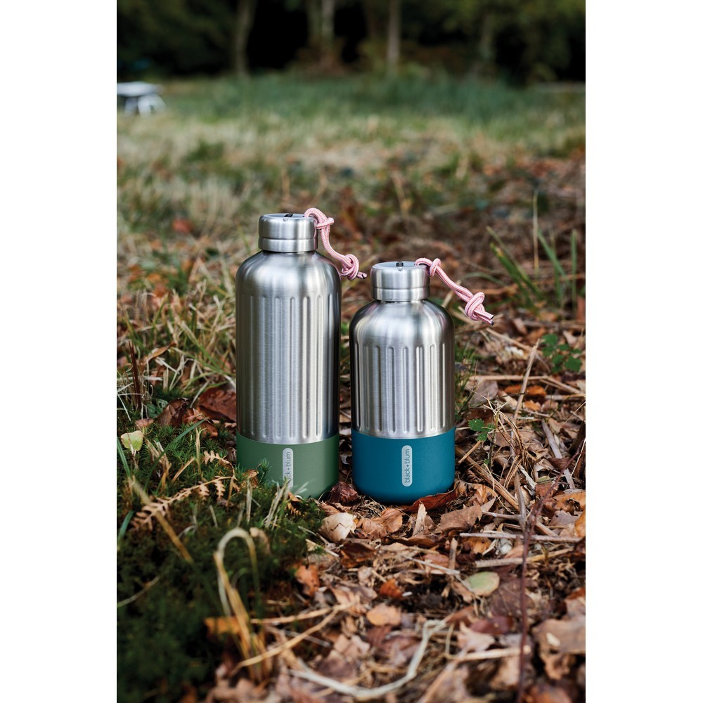 Butelka termiczna 850 ml Black+Blum Explorer z nadrukiem Twojego logo, materiał: nylon, stal nierdzewna, stal, kolor: olive green Butelka termiczna 850 ml Black+Blum Explorer z nadrukiem Twojego logo, materiał: nylon, stal nierdzewna, stal, kolor: olive green