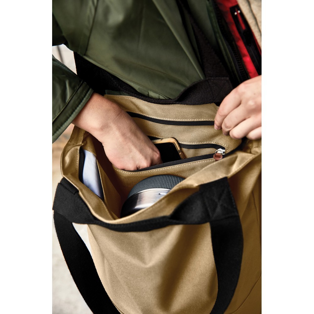 Torba termoizloacyjna Black+Blum z nadrukiem Twojego logo, materiał: rpet, kolor: clay Torba termoizloacyjna Black+Blum z nadrukiem Twojego logo, materiał: rpet, kolor: clay