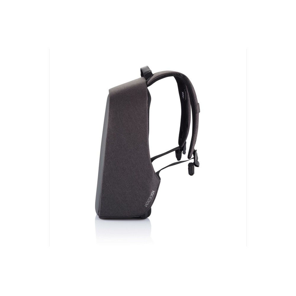 Bobby Hero Small plecak chroniący przed kieszonkowcami z nadrukiem Twojego logo, materiał: pu, rpet, kolor: szary Bobby Hero Small plecak chroniący przed kieszonkowcami z nadrukiem Twojego logo, materiał: pu, rpet, kolor: szary