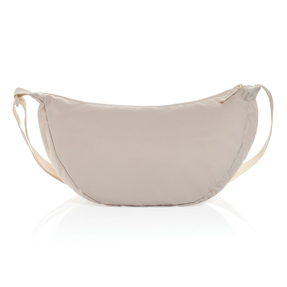 Saszetka zapinana w pasie Crescent XL Aware™ RPET z nadrukiem Twojego logo, materiał: rpet, kolor: beżowy Saszetka zapinana w pasie Crescent XL Aware™ RPET z nadrukiem Twojego logo, materiał: rpet, kolor: beżowy