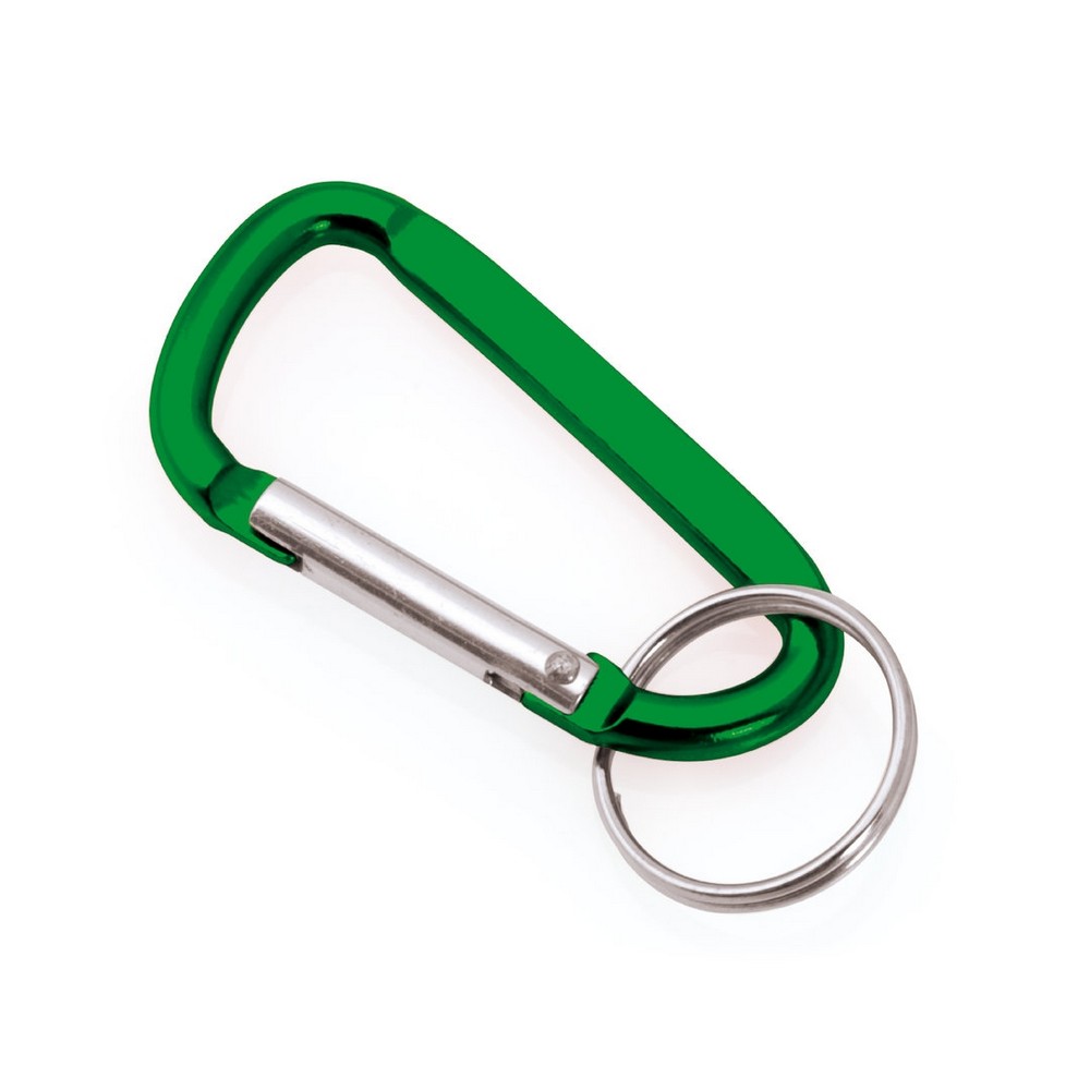 Brelok do kluczy, karabińczyk | Ebele z nadrukiem Twojego logo, materiał: aluminium, kolor: zielony Brelok do kluczy, karabińczyk | Ebele z nadrukiem Twojego logo, materiał: aluminium, kolor: zielony