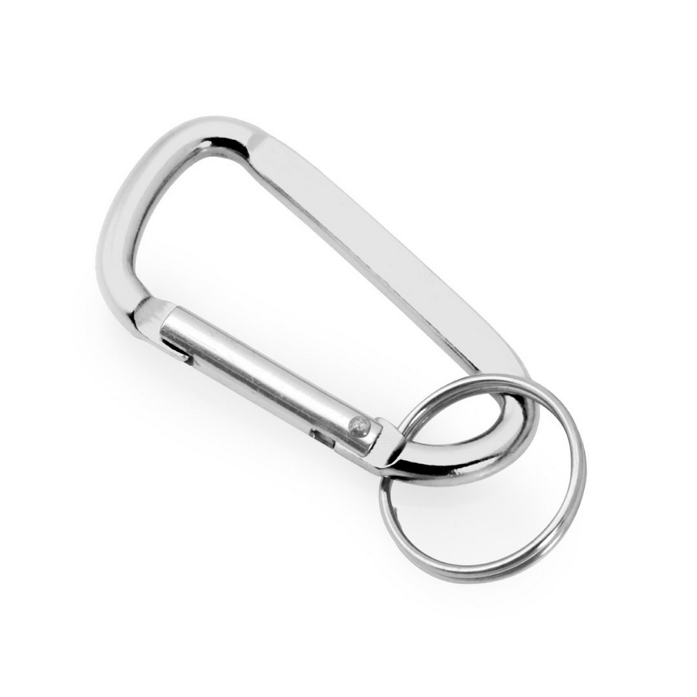 Brelok do kluczy, karabińczyk | Ebele z nadrukiem Twojego logo, materiał: aluminium, kolor: srebrny Brelok do kluczy, karabińczyk | Ebele z nadrukiem Twojego logo, materiał: aluminium, kolor: srebrny