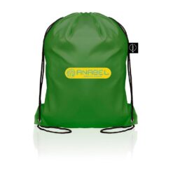 Worek ze sznurkiem RPET B'RIGHT | Ruth z nadrukiem Twojego logo, materiał: rpet, kolor: zielony