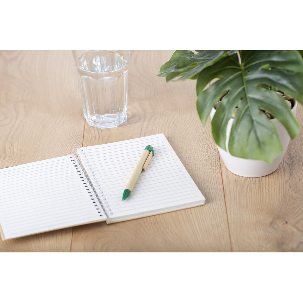 Długopis z kartonu z nadrukiem Twojego logo, materiał: plastik, karton, drewno, kolor: zielony Długopis z kartonu z nadrukiem Twojego logo, materiał: plastik, karton, drewno, kolor: zielony