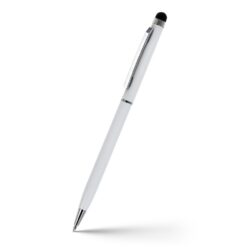Długopis, touch pen | Irin z nadrukiem Twojego logo, materiał: aluminium, kolor: biały