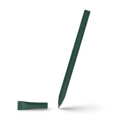 Długopis ze zrolowanego papieru z zatyczką | Brittany z nadrukiem Twojego logo, materiał: papier, kolor: zielony