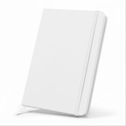 Notatnik ok. A5 | Eugene z nadrukiem Twojego logo, materiał: karton, pu, papier, kolor: biały