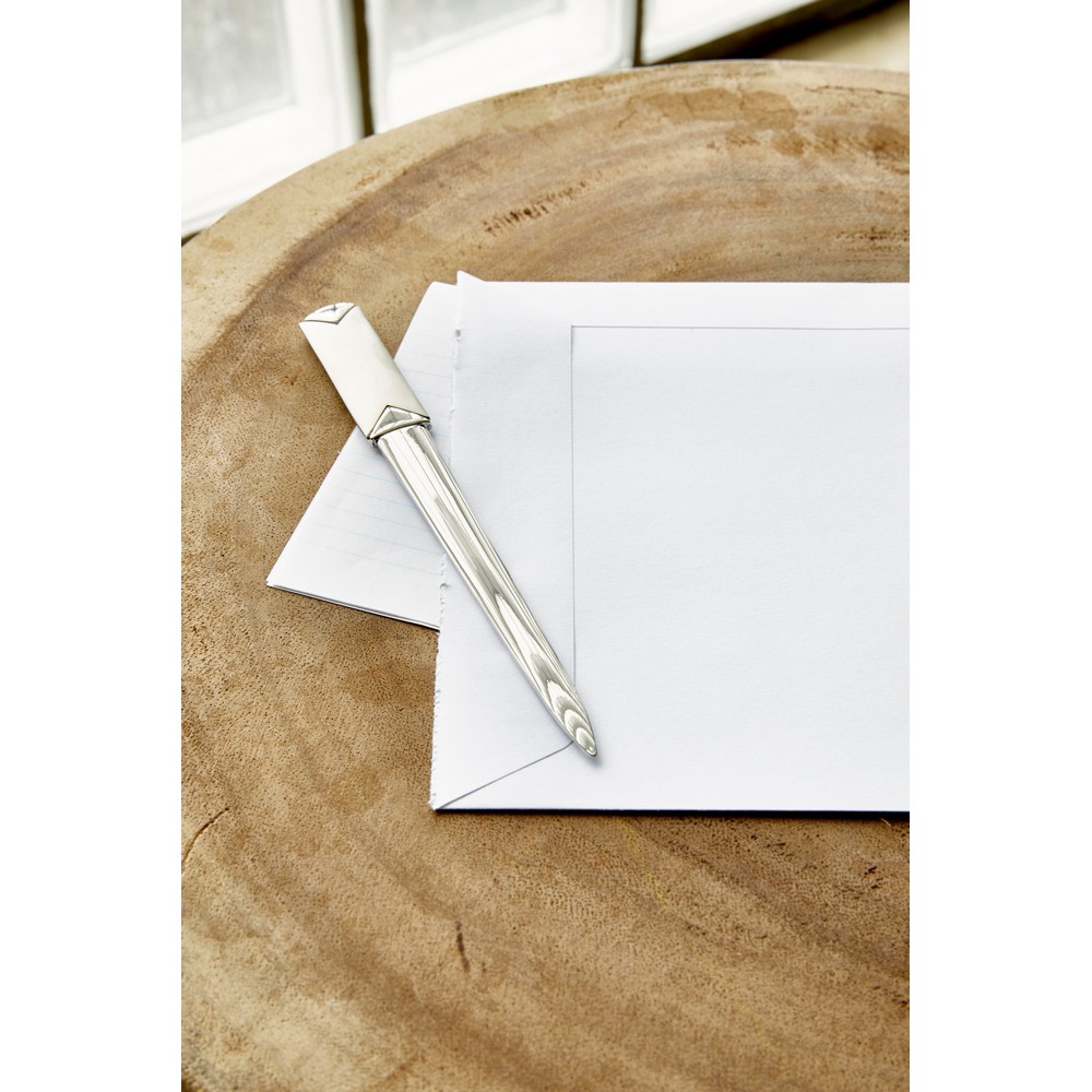 Nóż do listów z nadrukiem Twojego logo, materiał: metal, kolor: srebrny Nóż do listów z nadrukiem Twojego logo, materiał: metal, kolor: srebrny