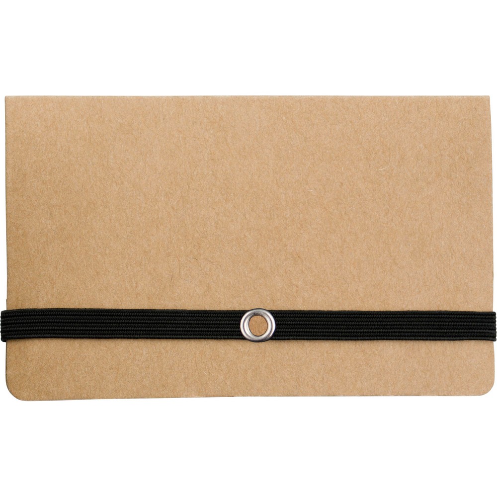 Zestaw do notatek, karteczki samoprzylepne z nadrukiem Twojego logo, materiał: metal, guma, karton, papier, kolor: jasnobrązowy Zestaw do notatek, karteczki samoprzylepne z nadrukiem Twojego logo, materiał: metal, guma, karton, papier, kolor: jasnobrązowy