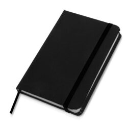 Notatnik ok. A6 | Bridget z nadrukiem Twojego logo, materiał: pu, papier, kolor: czarny