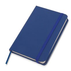 Notatnik ok. A6 | Bridget z nadrukiem Twojego logo, materiał: pu, papier, kolor: granatowy