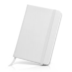 Notatnik A5 | Bev z nadrukiem Twojego logo, materiał: karton, pu, papier, kolor: biały