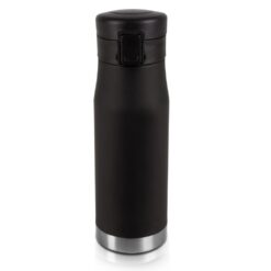 Kubek termiczny 600 ml Mauro Conti | Brian z nadrukiem Twojego logo, materiał: plastik, stal nierdzewna, stal, kolor: czarny