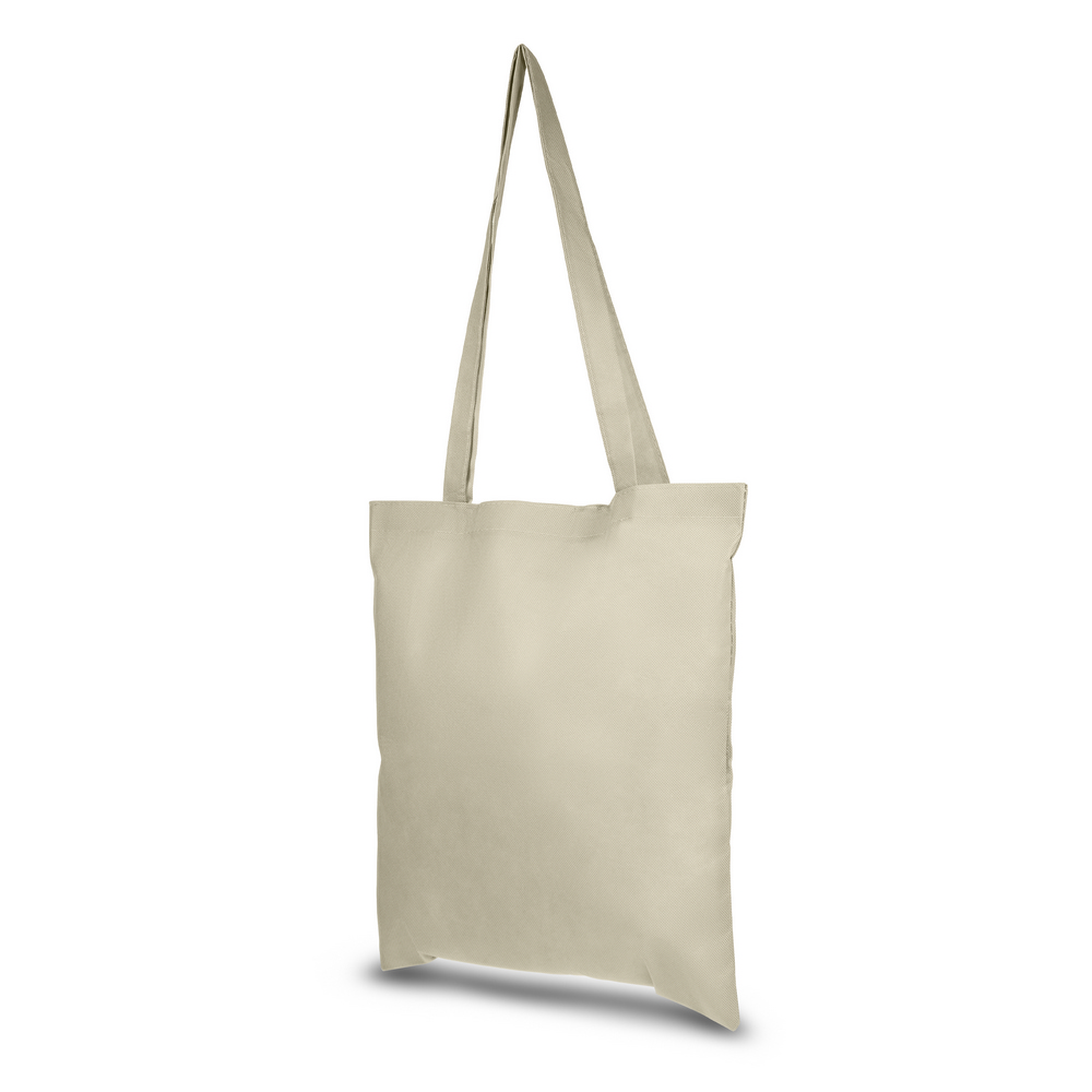 Torba na zakupy | Santrell z nadrukiem Twojego logo, materiał: non-woven, kolor: beżowy Torba na zakupy | Santrell z nadrukiem Twojego logo, materiał: non-woven, kolor: beżowy