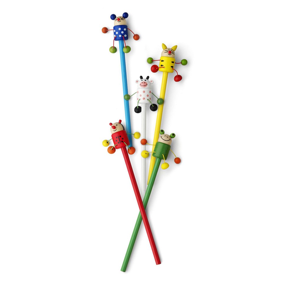 Ołówek "zwierzątka" z nadrukiem Twojego logo, materiał: drewno, nylon, kolor: neutralny Ołówek "zwierzątka" z nadrukiem Twojego logo, materiał: drewno, nylon, kolor: neutralny