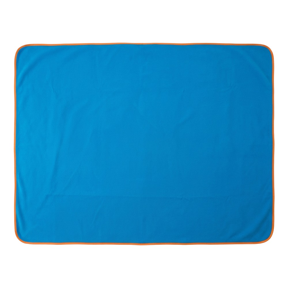 Koc piknikowy z nadrukiem Twojego logo, materiał: peva, polar, kolor: niebieski Koc piknikowy z nadrukiem Twojego logo, materiał: peva, polar, kolor: niebieski