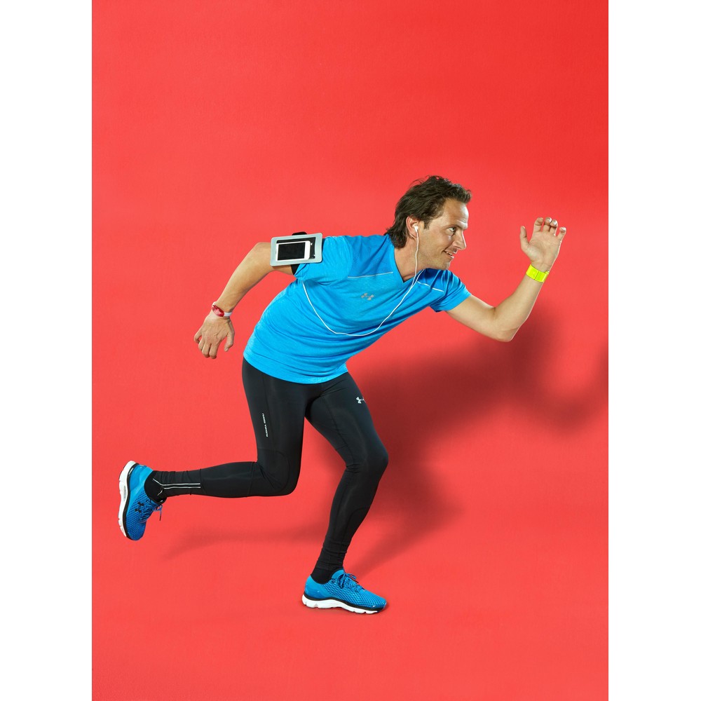 Opaska na ramię, lampka LED z nadrukiem Twojego logo, materiał: plastik, silikon, tpr, kolor: czerwony Opaska na ramię, lampka LED z nadrukiem Twojego logo, materiał: plastik, silikon, tpr, kolor: czerwony