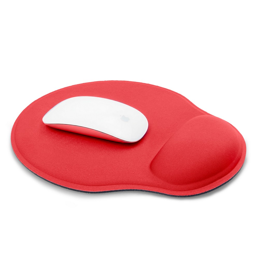 Podkładka pod mysz | Dario z nadrukiem Twojego logo, materiał: poliester, kolor: czerwony Podkładka pod mysz | Dario z nadrukiem Twojego logo, materiał: poliester, kolor: czerwony