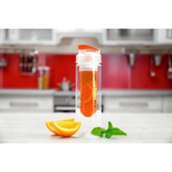 Butelka sportowa 650 ml | Carter z nadrukiem Twojego logo, materiał: ps, tritan, as, kolor: pomarańczowy