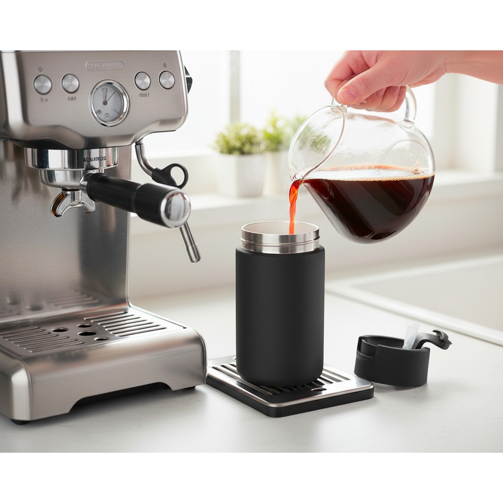 Kubek termiczny 400 ml Air Gifts z ceramiką | Nabila z nadrukiem Twojego logo, materiał: plastik, stal nierdzewna, stal, ceramika, kolor: czarny Kubek termiczny 400 ml Air Gifts z ceramiką | Nabila z nadrukiem Twojego logo, materiał: plastik, stal nierdzewna, stal, ceramika, kolor: czarny