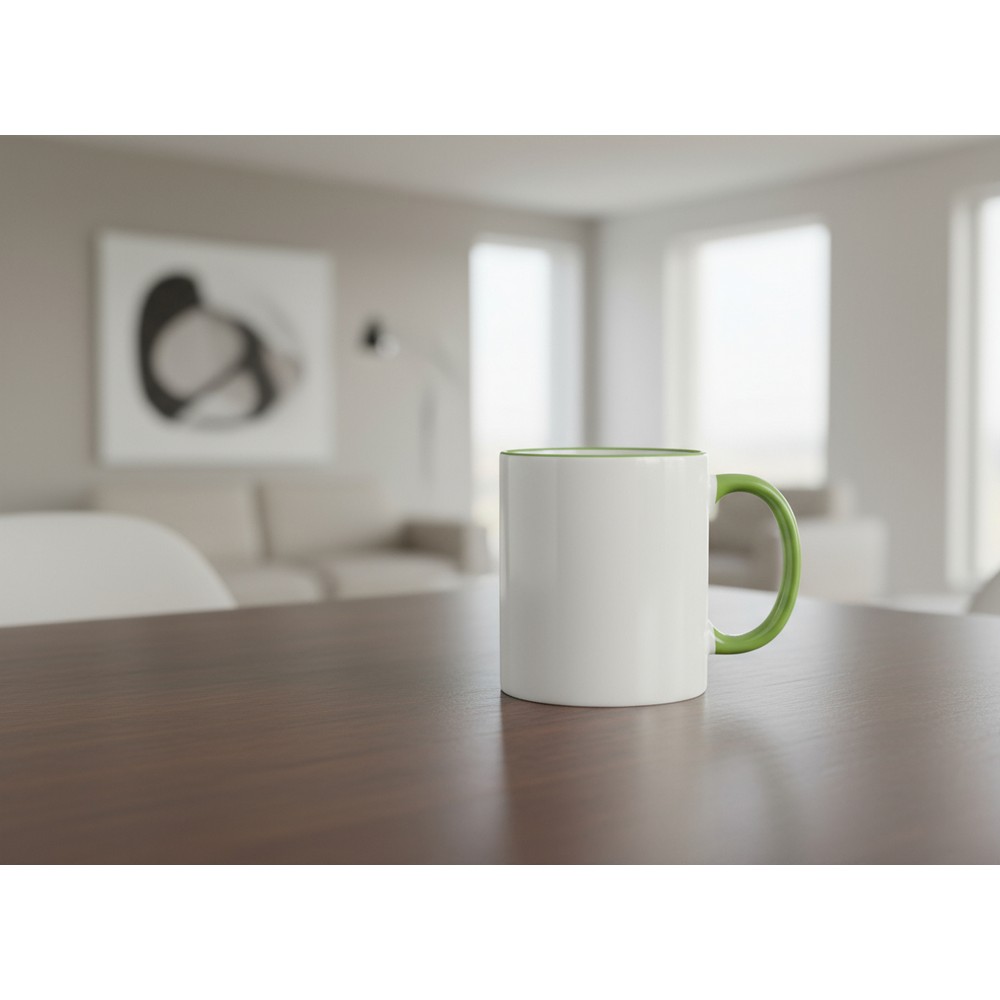 Kubek ceramiczny 350 ml | Nerita z nadrukiem Twojego logo, materiał: ceramika, kolor: jasnozielony Kubek ceramiczny 350 ml | Nerita z nadrukiem Twojego logo, materiał: ceramika, kolor: jasnozielony