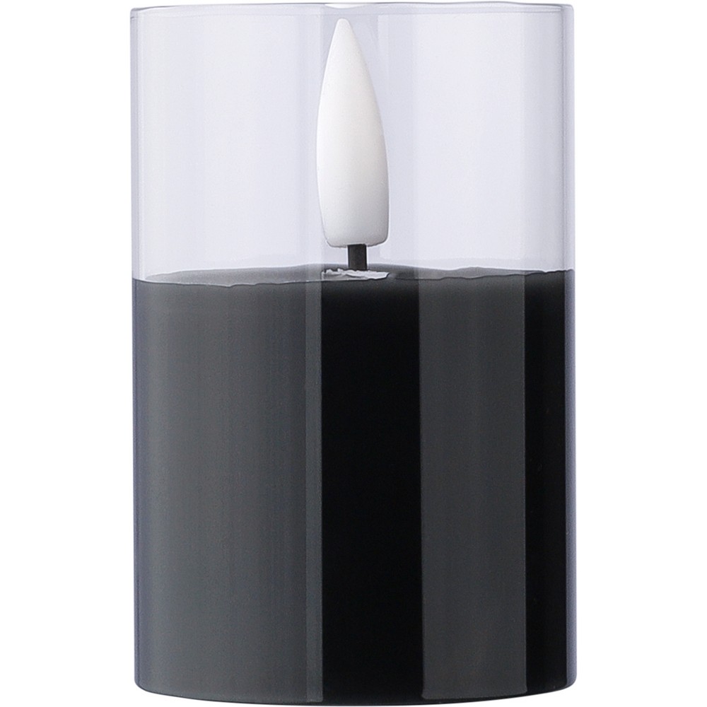 Świeca LED z nadrukiem Twojego logo, materiał: karton, pp, kolor: czarny Świeca LED z nadrukiem Twojego logo, materiał: karton, pp, kolor: czarny