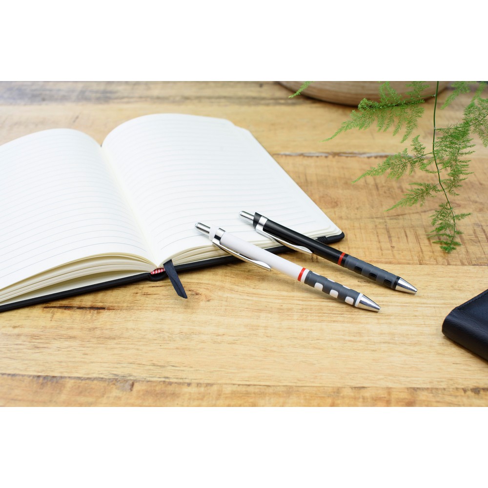 Długopis ABS rOtring Tikky z nadrukiem Twojego logo, materiał: metal, plastik, guma, kolor: czarny Długopis ABS rOtring Tikky z nadrukiem Twojego logo, materiał: metal, plastik, guma, kolor: czarny