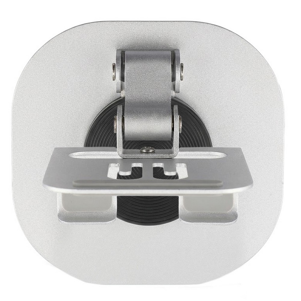 Stojak na telefon z nadrukiem Twojego logo, materiał: metal, kolor: srebrny Stojak na telefon z nadrukiem Twojego logo, materiał: metal, kolor: srebrny