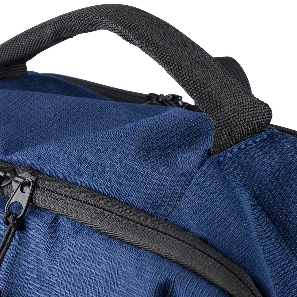 Plecak na laptopa 15" z nadrukiem Twojego logo, materiał: metal, plastik, poliester, pianka, epe, kolor: niebieski Plecak na laptopa 15" z nadrukiem Twojego logo, materiał: metal, plastik, poliester, pianka, epe, kolor: niebieski