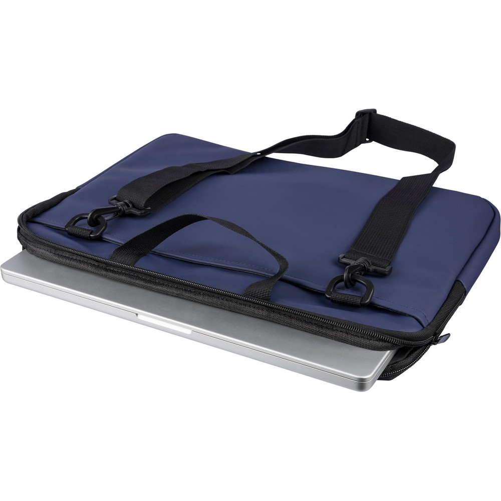 Torba na laptopa 15" z nadrukiem Twojego logo, materiał: pu, poliester, kolor: niebieski Torba na laptopa 15" z nadrukiem Twojego logo, materiał: pu, poliester, kolor: niebieski