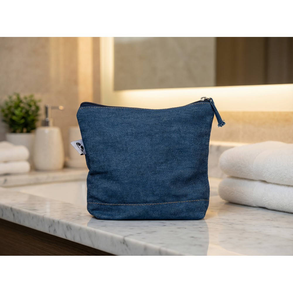 Kosmetyczka z nadrukiem Twojego logo, kolor: niebieski Kosmetyczka z nadrukiem Twojego logo, kolor: niebieski