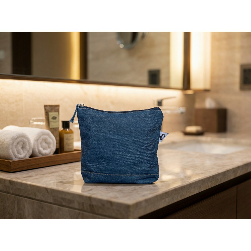 Kosmetyczka z nadrukiem Twojego logo, kolor: niebieski Kosmetyczka z nadrukiem Twojego logo, kolor: niebieski