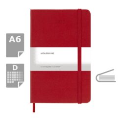 Kalendarz MOLESKINE z nadrukiem Twojego logo, materiał: papier, pp, kolor: czerwony