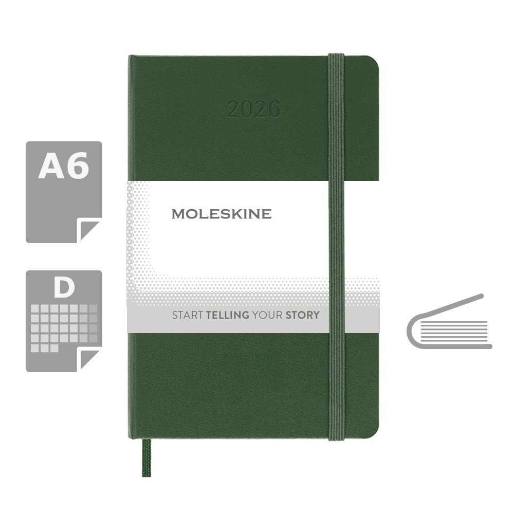 Kalendarz MOLESKINE z nadrukiem Twojego logo, materiał: papier, pp, kolor: khaki Kalendarz MOLESKINE z nadrukiem Twojego logo, materiał: papier, pp, kolor: khaki
