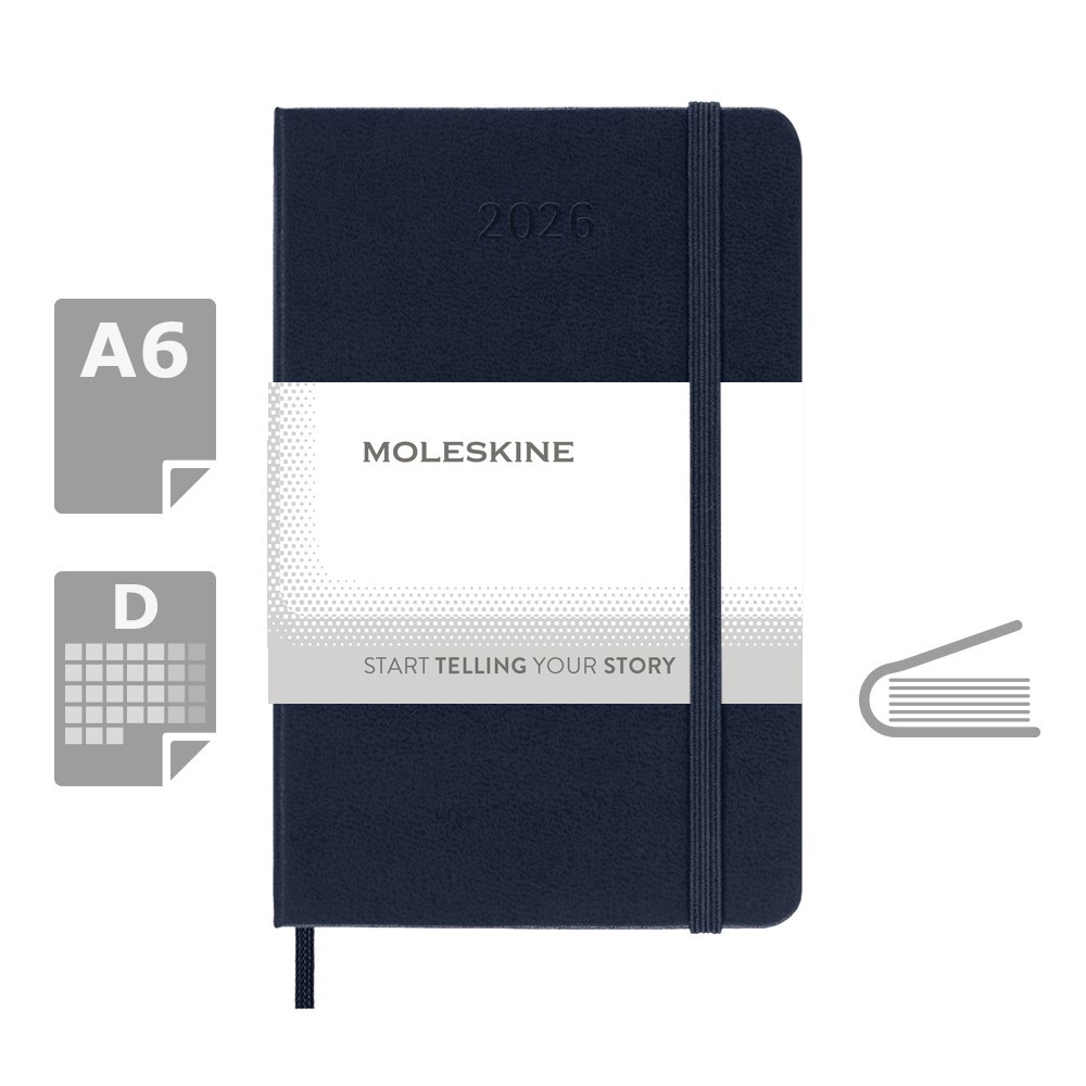 Kalendarz MOLESKINE z nadrukiem Twojego logo, materiał: papier, pp, kolor: ciemnoniebieski Kalendarz MOLESKINE z nadrukiem Twojego logo, materiał: papier, pp, kolor: ciemnoniebieski