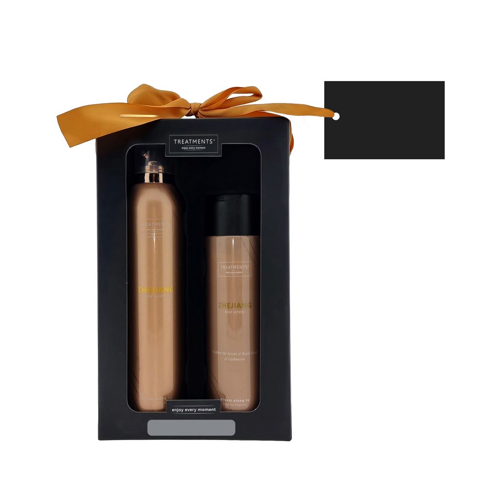 Zestaw kosmetyków Tenderness TREATMENTS z nadrukiem Twojego logo, materiał: metal, plastik, karton, kolor: brązowy Zestaw kosmetyków Tenderness TREATMENTS z nadrukiem Twojego logo, materiał: metal, plastik, karton, kolor: brązowy