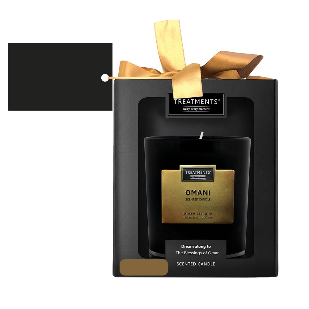 Świeczka zapachowa TREATMENTS z nadrukiem Twojego logo, materiał: guma, karton, drewno, szkło, kolor: żółty Świeczka zapachowa TREATMENTS z nadrukiem Twojego logo, materiał: guma, karton, drewno, szkło, kolor: żółty